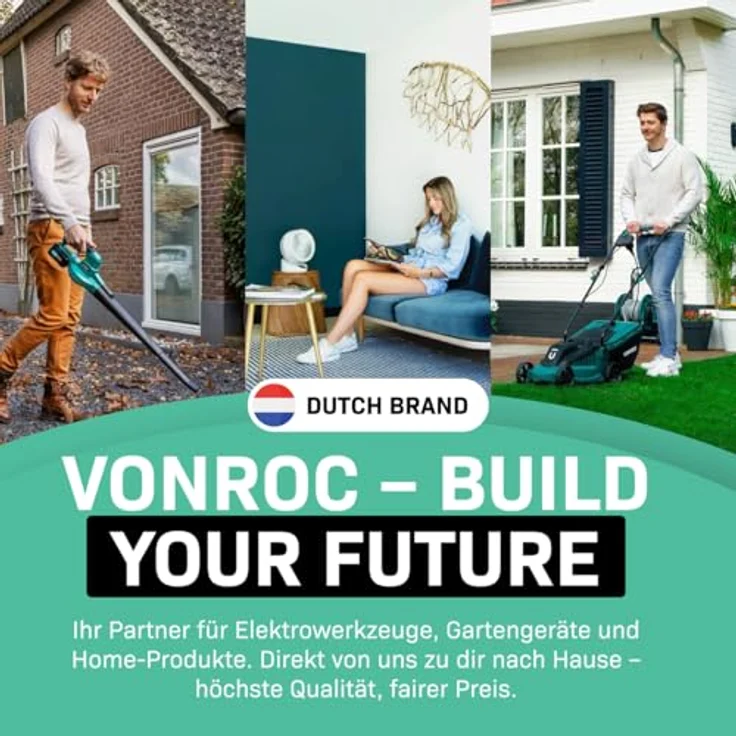 VONROC Hochdruckreiniger V18-2, 140 bar, 1800 W mit Reinigungsmitteltank und 8 m Schlauchlänge – Bild 7