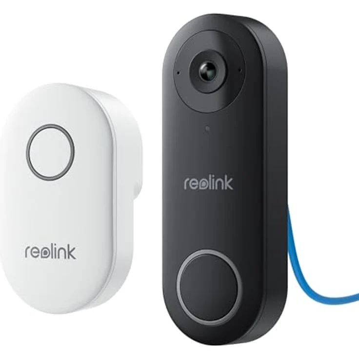 Reolink Smart Home Türklingel D340P, 5 MP Super HD mit 180° Sichtfeld und PoE-Setup, inklusive Chime und humanoid Erkennung – Bild 1