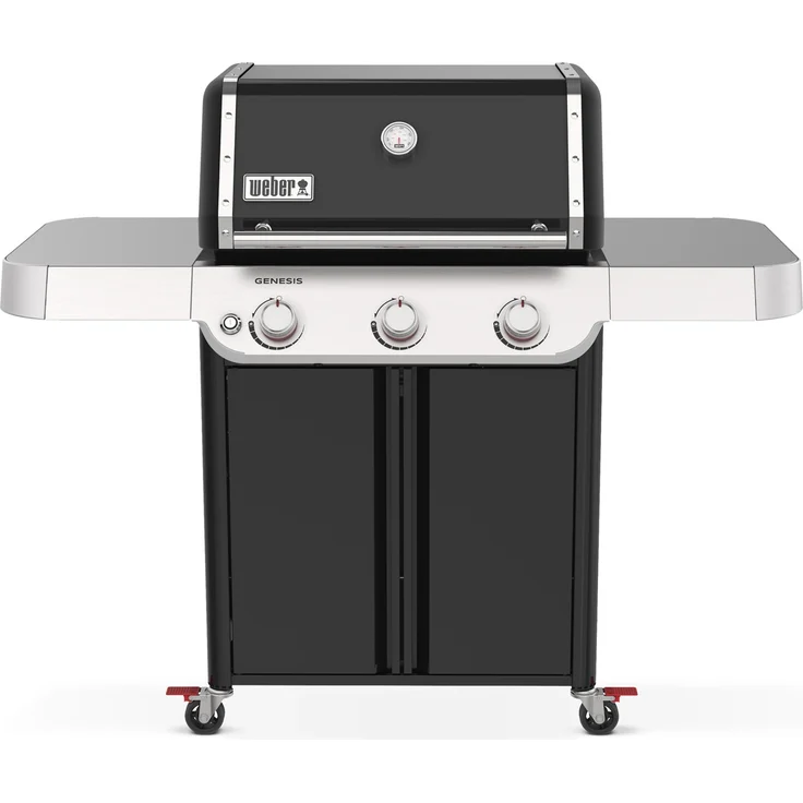 Weber Gasgrill Genesis E-315, kompakter Gasgrill mit Sear Zone und gleichmäßiger Wärmeverteilung, 122 cm x 147 cm x 68,5 cm