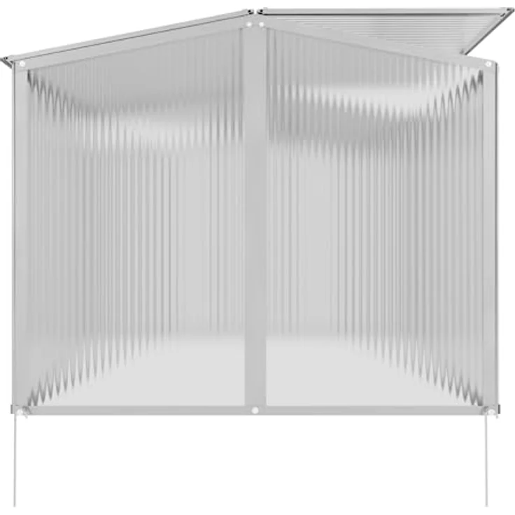 GARMIO® Gewächshaus Protea Klein, Alu Frühbeet, Mini-Gewächshaus, Treibhaus, Frühbeetkasten, Pflanzenbeet, Anzuchtbeet, Tomatenhaus, Pflanzenhaus für Garten, mit 4X Hering – Bild 5