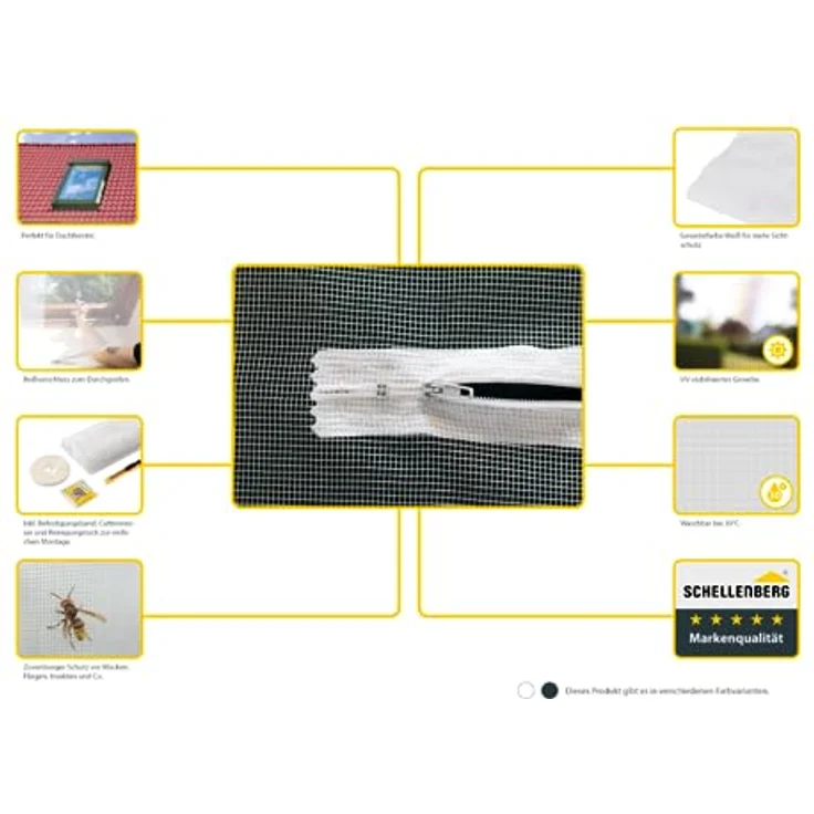 Schellenberg Insektenschutz Gitter 150 x 180 cm, weiß 4003971503286 – Bild 2