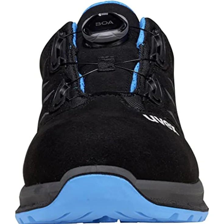 Uvex 2 Trend Halbschuh mit BOA Fit System, Sicherheitsschuhe S1 P SRC, Arbeitsschuhe für Herren, Schwarz/Blau, Größe 47 – Bild 3