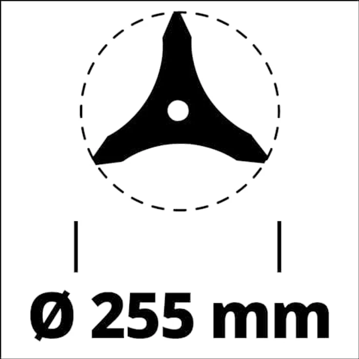 Original Einhell Dickichtmesser 255 (passend für alle Einhell Sensen, 255 mm Durchmesser) – Bild 4