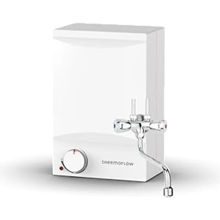 Thermoflow OT 5 Combi, Warmwasserboiler mit 5 l Speichervolumen, Niederdruckarmatur, G 1/2" Anschluss, 35-75 °C, 65 °C in 10 Min.