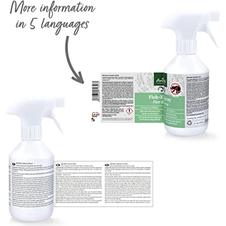 AniForte Flohspray für Hunde & Katzen 250 ml - Floh-Ex Spray zur Abwehr gegen Flöhe, Flohmittel bei Parasiten & Flohbefall, Antiflohmittel mit Geraniol & natürlichen Ölen – Bild 5