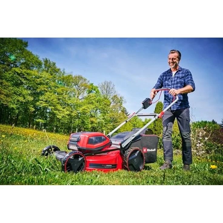 Einhell Akkurasenmäher Professional GP-CM 36/52 S Li BL, 52 cm Schnittbreite, 4 x 5,2 Ah Plus Akkus und 2 Twincharger – Bild 4
