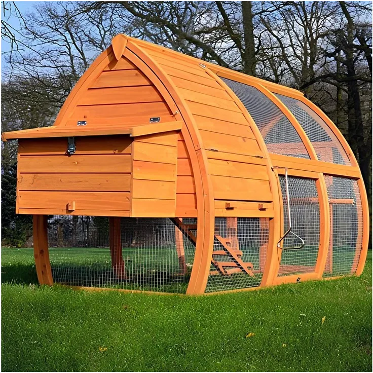 Zooprinz Hühnerstall Superhenne, XXL Freilaufgehege aus massivem Kiefernholz, wetterfest, 172x102x76 cm (BxHxT)