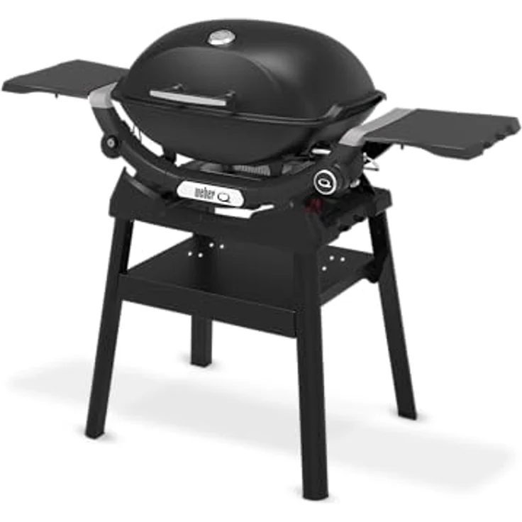 Weber Q2200N, Gasgrill mit Stand, stabiler Alugussdeckel, elektrische Zündung, Schwarz – Bild 5