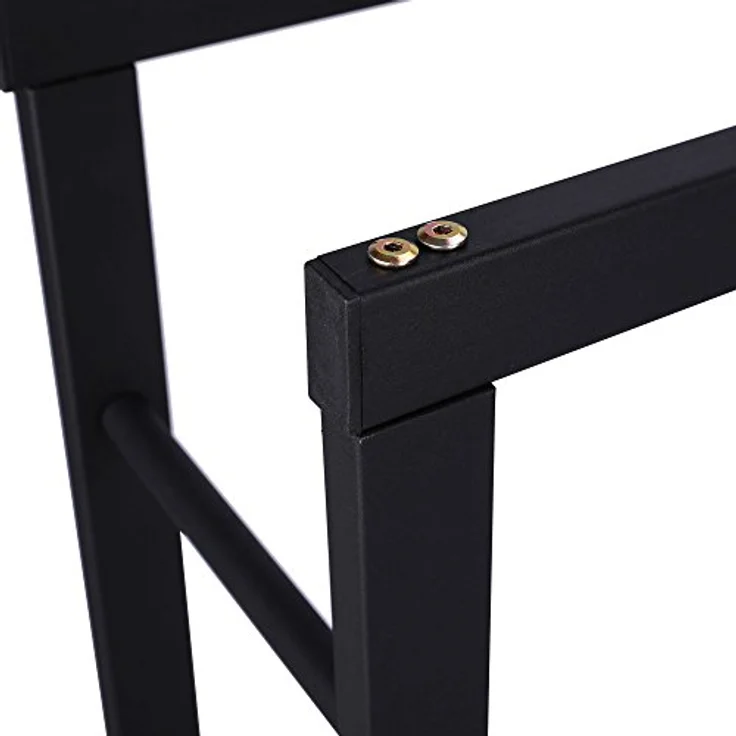 Zelsius Kaminholzregal, 60 x 25 x 150 cm - schwarz, stabiles Metall-Brennholzlager für Innen und Außen, idealer Kaminholzständer mit großer Staufläche – Bild 5