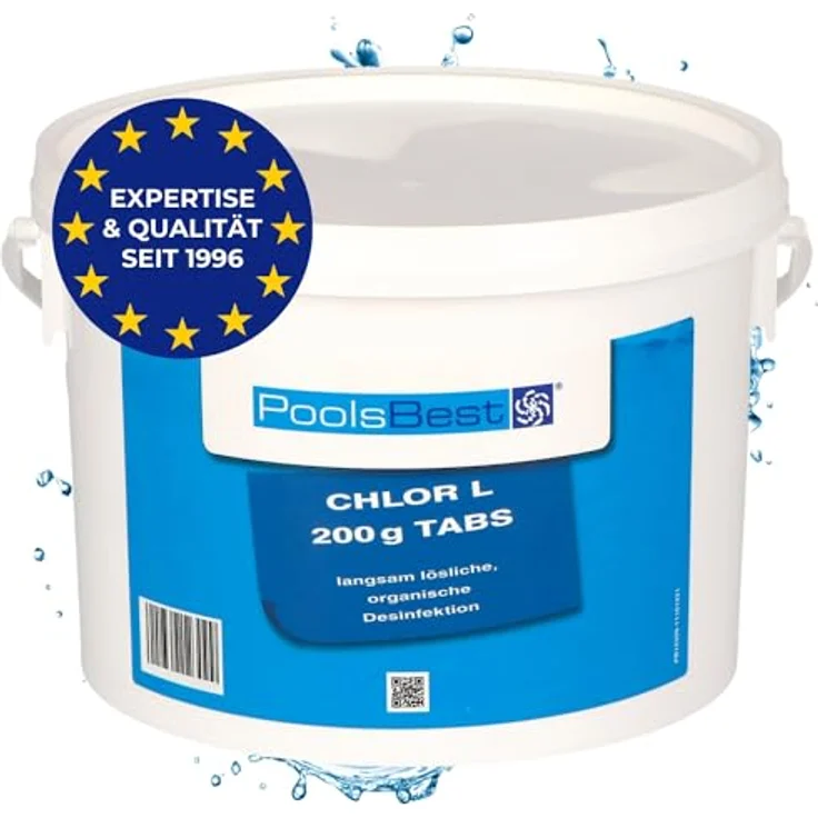 3 kg - PoolsBest® Chlor L 200g Tabletten 92% Aktivchlor langsamlöslich – Bild 2