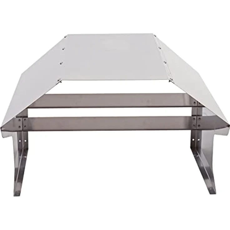 Proregal Mähroboter-Garage, wetterfeste Edelstahl-Garage (L 70 x B 60 x H 41 cm) für Mähroboter und Ladestation, silbergrau – Bild 3