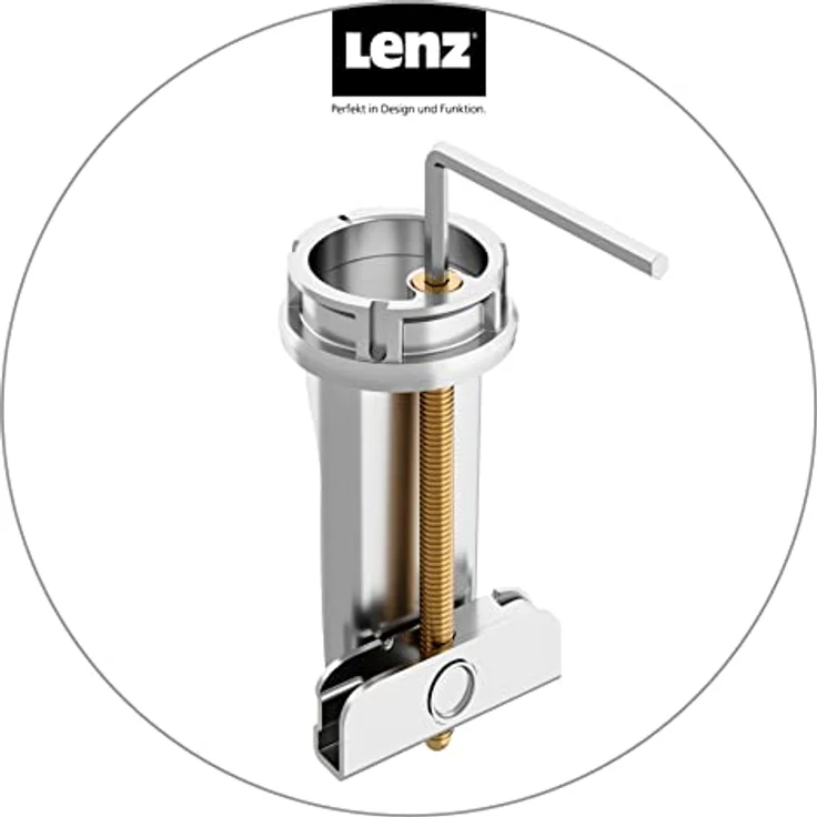 Lenz Küchenarmatur KALANI² in Nickel-Optik – mit verstellbarer Geschirrbrause – einfache Installation und hochwertige Verarbeitung - 46070322 – Bild 4