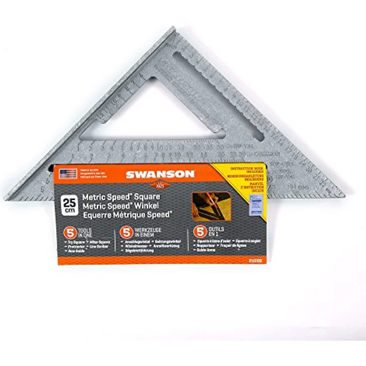 Swanson EU202 METRIC SPEED SQUARE, Grau, 25 cm – Bild 3