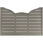 Andrewex Sichtschutzelement Calais, 180 x 120 cm, mit Bogen, grau, stabil und wetterfest