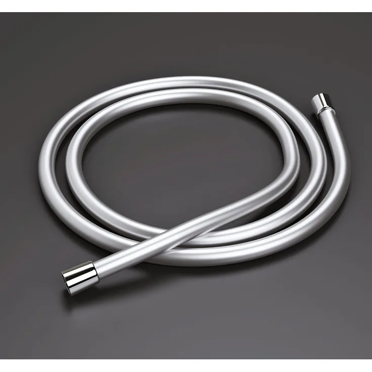 CHRIS BERGEN Brauseschlauch, MADE IN GERMANY, modisches Design in Metalloptik, silber