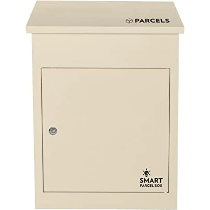 Smart Parcel Box SMART PARCEL BOX Creme 44x35x58, Paketbriefkasten zur Wandmontage, rostfrei und wetterfest – Bild 2