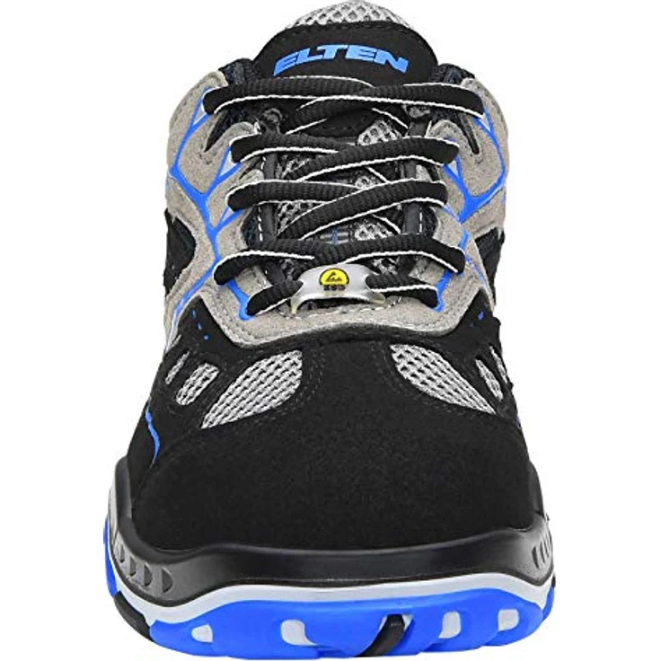 "ELTEN EASY blue ESD S1 72178 1-tlg Arbeitsschuh mit Stahlkappe und ESD PRO grey Einlegesohle, blaue Mesh- und Textilmaterialien" – Bild 2