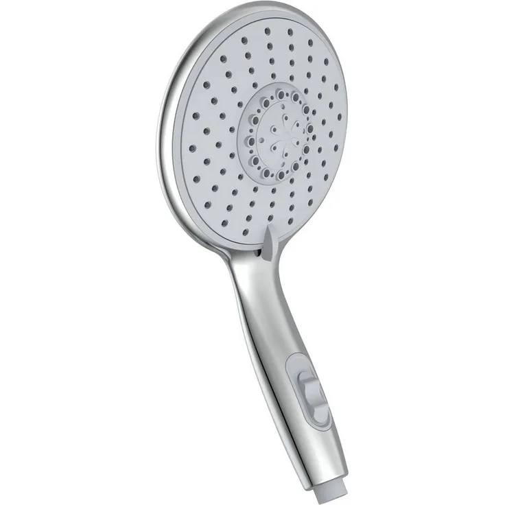 Eisl Handbrause Cool Chrom, Duschkopf mit 5 Funktionen, Antikalk-Noppen, Wasserspardichtung