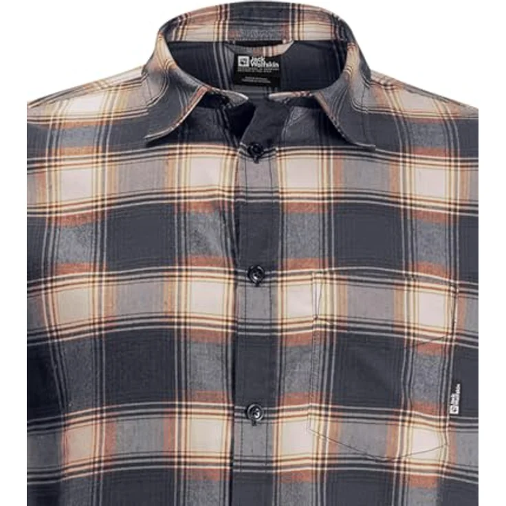 Jack Wolfskin Wanderweg Shirt für Herren, blau, Größe L – Bild 5