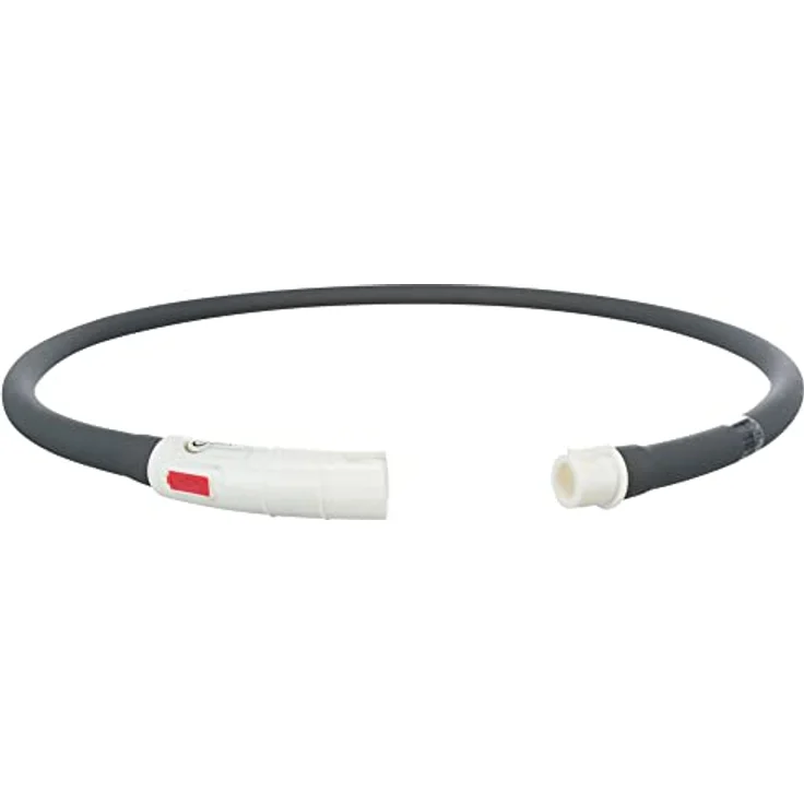 TRIXIE Leuchtring für Hunde XS-XL schwarz-rot – Leuchtendes Hundehalsband, ideal für Spaziergänge im Dunkeln – Aufladbar und individuell einstellbar - 12649 – Bild 2