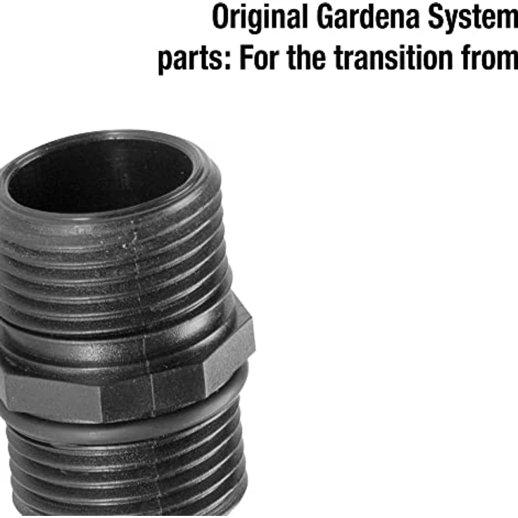 Gardena Pumpen-Anschlussstück 33.3 mm: Übergangsstück zum Anschluss von Pumpen an das Gardena Wasserschlauch-Stecksystem (1745-20) – Bild 2