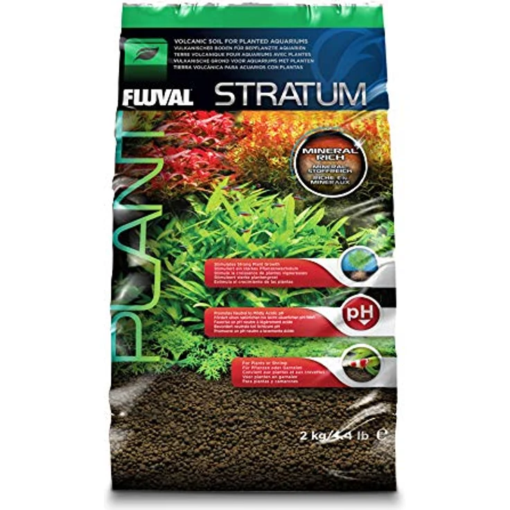 FLUVAL Stratum Aquarien-Substrat, 2 kg, für Pflanzen und Garnelen, fördert pH-Wert und Pflanzenwachstum – Bild 1