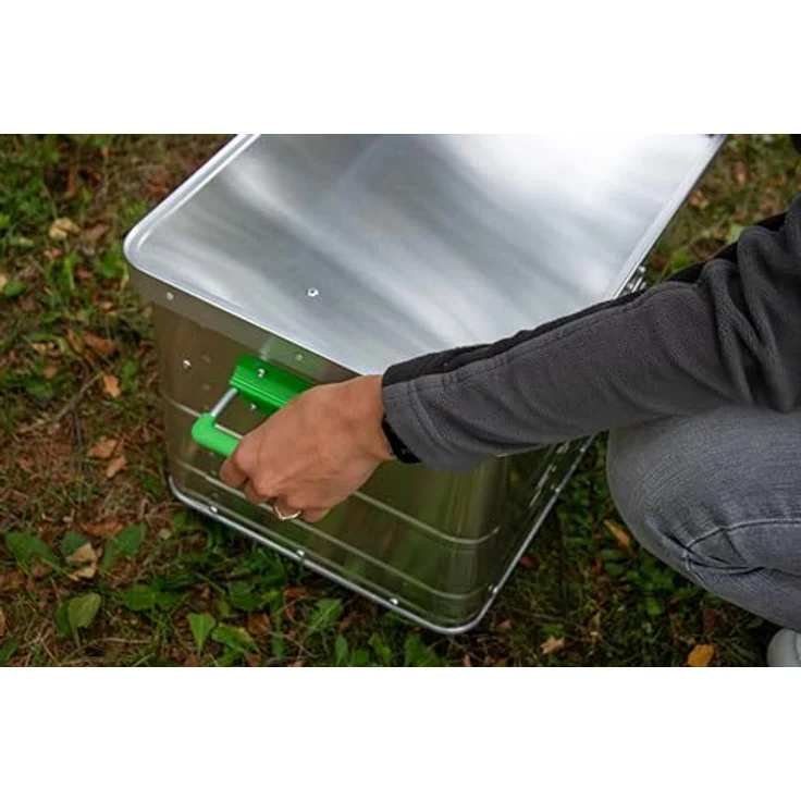 ALUTEC Aluminiumbox Starbox 140 (Inhalt 140 l, Innenmaße (LxBxH) 900 x 495 x 367 mm, staub-/spritzwassergeschützt, inkl. Fanbänder, Werkzeugbox, Aufbewahrungskiste, Gewicht 5,8 kg) 26140 – Bild 5