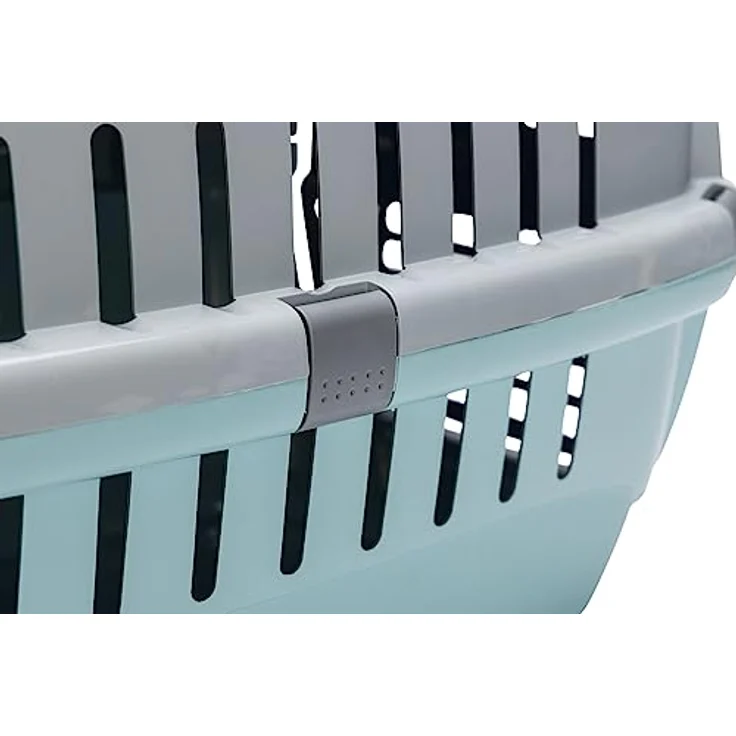 Karlie Tiertransportbox Eco Transportbox Tourist aquamarin für Katzen - umweltschonend und nachhaltig, Kunststoff-Material – Bild 5