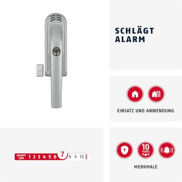 Abschließbarer Fenstergriff FG300A silber - Abus – Bild 2