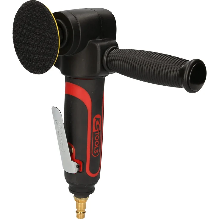 KS Tools Poliermaschine, 1/4" Druckluft-Polierer mit abgewinkelter Ausführung, 3000 max. U/min (Blau) – Bild 1