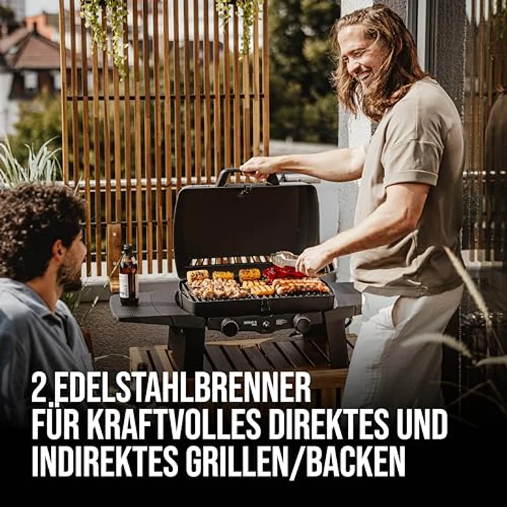 Enders® Urban II Pro Gasgrill mit 2 Edelstahlbrennern, silber – Bild 2