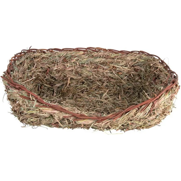 TRIXIE Tierbett Grasbett, Natürliches Nagerbett aus Gras, für Nagerkäfige