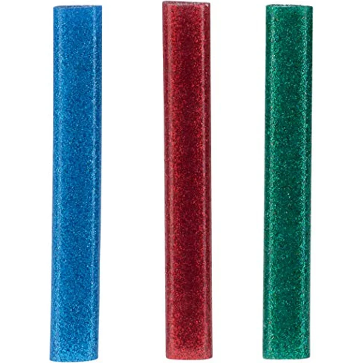 Rapid Klebepatronen für Heißklebepistole EG130, 125 g, glitzernd in Rot/Grün/Blau, ideal für hitzeempfindliche Materialien – Bild 2
