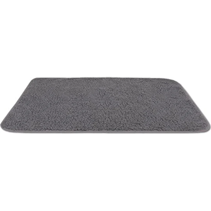 Bestlivings hellgraue Tierdecke Lammflor 70x100 cm – Bild 1