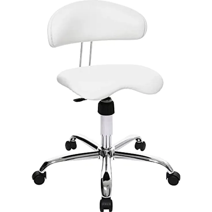 Topstar ST290D16 Hocker Sitness 40, Arbeitshocker in Weiß, ergonomisches Design