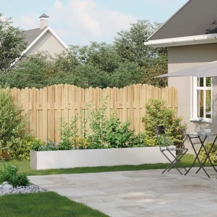 vidaXL Pflanzkübel 280x40x40 cm Edelstahl, großes Hochbeet für Garten und Terrasse, robust und langlebig – Bild 3
