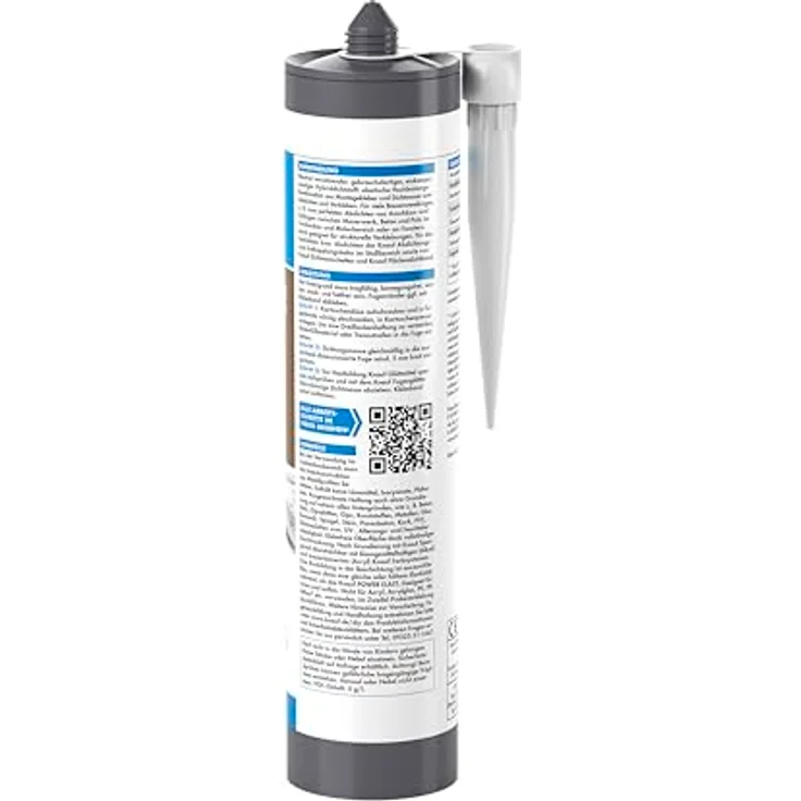 Knauf POWER-ELAST Hochleistungs Hybrid-Dichtstoff, weiß, 290 ml - Dauer-elastische Anschluss-Fugen für Holz, Stein, Mauerwerk und Gips-Platten – Bild 2