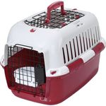 Europet-Bernina Tiertransportbox Transportkäfig Adventurer 50 Basic Edition rot für Katzen, stabil und leicht zu reinigen