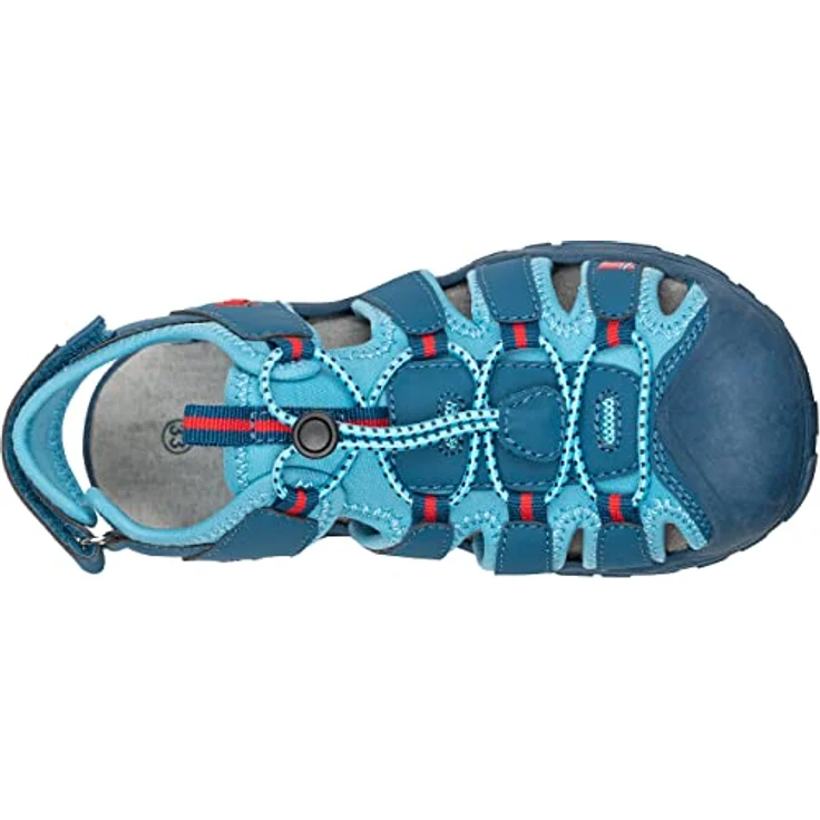 TROLLKIDS Kvalvika Kinder Outdoorsandale Zehenschutz, Schnelltrocknende robuste Sportsandale - Blau – Bild 3
