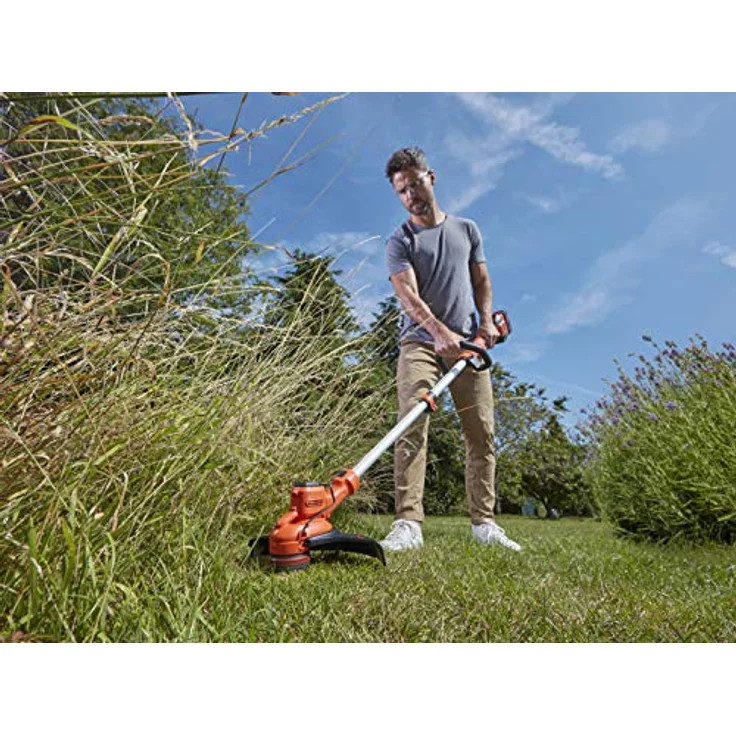 Black+Decker Akku-Rasentrimmer BCSTA536L1 -36V 2,5Ah, Schnittbreite 33 cm, kohlebürstenloser Motor, automatische Fadenverlängerung AFS, variable Drehzahl, inkl. Akku und Schnell-Ladegerät- – Bild 3