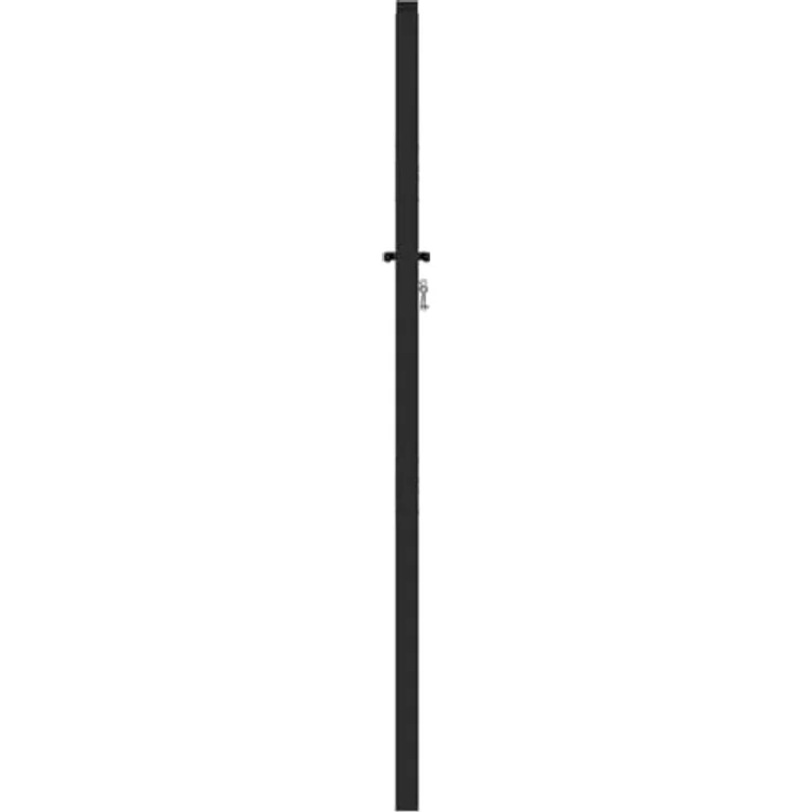 vidaXL Gartentor Aluminium, abschließbar, schwarz, 100x150 cm, pulverbeschichtet – Bild 6