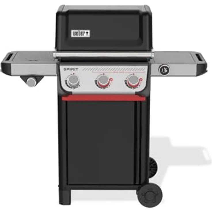 Weber SPIRIT EX-335 Smarter Gasgrill, 3-Brenner mit WLAN-Thermometer, Sear Zone und Seitenbrenner, schwarz