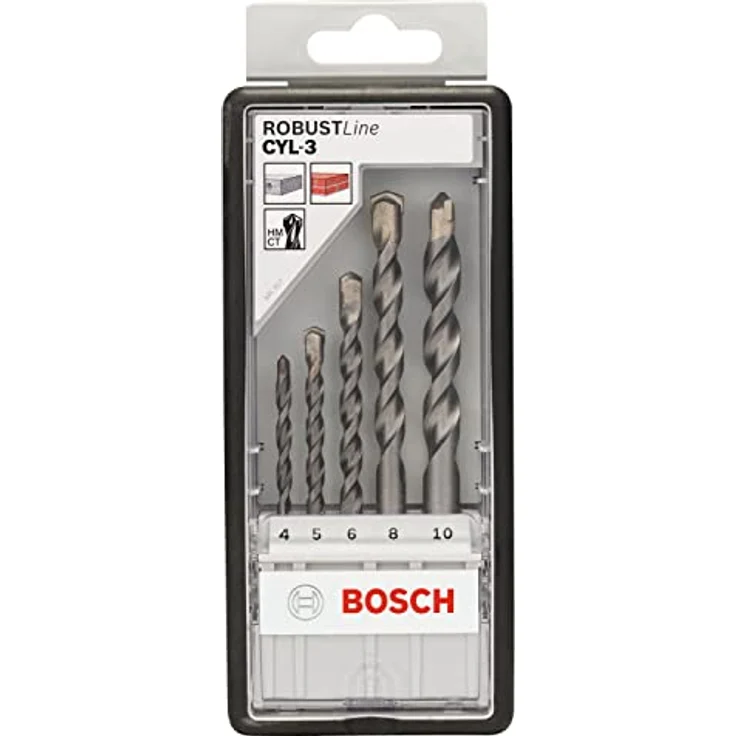 Bosch Professional 2607010524 Rundschaftbohrer 5 tlg. Silver Percussion Bohrer Set – Bild 2