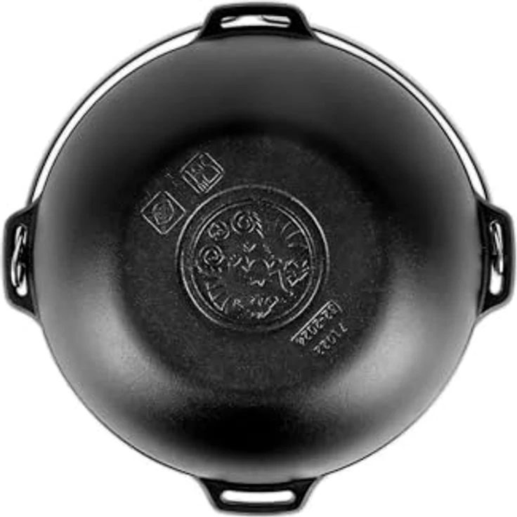 Petromax Kazan 8L Gusseisentopf für Outdoor-Küche & Lagerfeuer | Perfekt für Eintöpfe, Schmorgerichte & Brot backen | Langlebig & robust, Schwarz – Bild 4