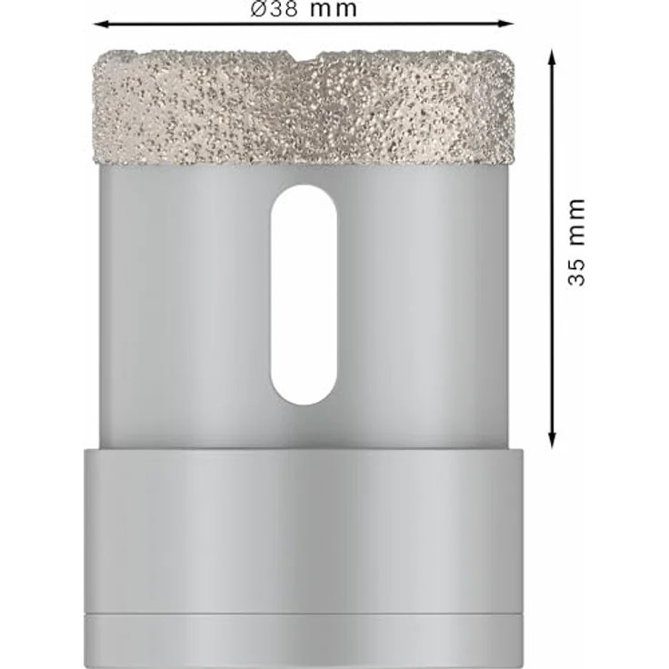 BOSCH Pro Core Cutter dry Diamanttrockenbohrer, Ø 38 mm, X-Lock, geeignet für harte Fliesen und Stein – Bild 3