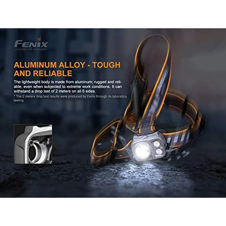 fenix HP25R V2.0 21700 Powered Outdoor, Work, Search & Rescue, Fishing Headlamp – Bild 3