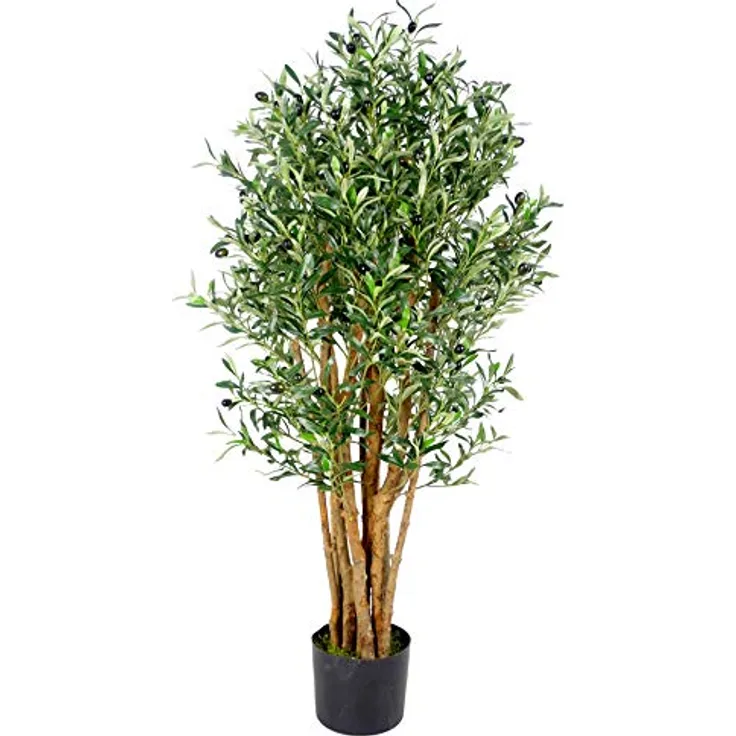 Leaf Olivenbaum, Blätter, 125 cm, LEAF-7384, Olivgrün