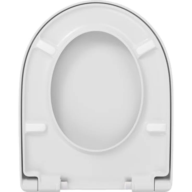 Calmwaters WC-Sitz Keramag Icon 204000 & 204060, D-Form mit Absenkautomatik, antibakteriell und kratzfest, Weiß – Bild 7