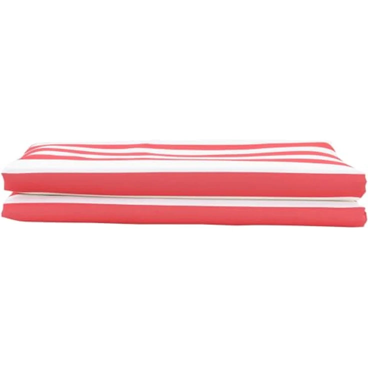 vidaXL Markisenersatzstoff Rot und Weiß, UV-beständig und wasserabweisend, 10x1.6 m – Bild 2