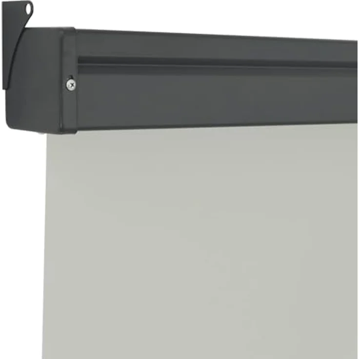 vidaXL Balkon-Seitenmarkise 120 × 250 cm Grau, UV-beständig, reißfest, mit Selbstsperrfunktion – Bild 7